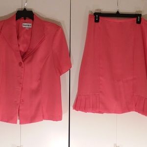 Peach Danny & Nicole Size 16 Jacket and Skirt